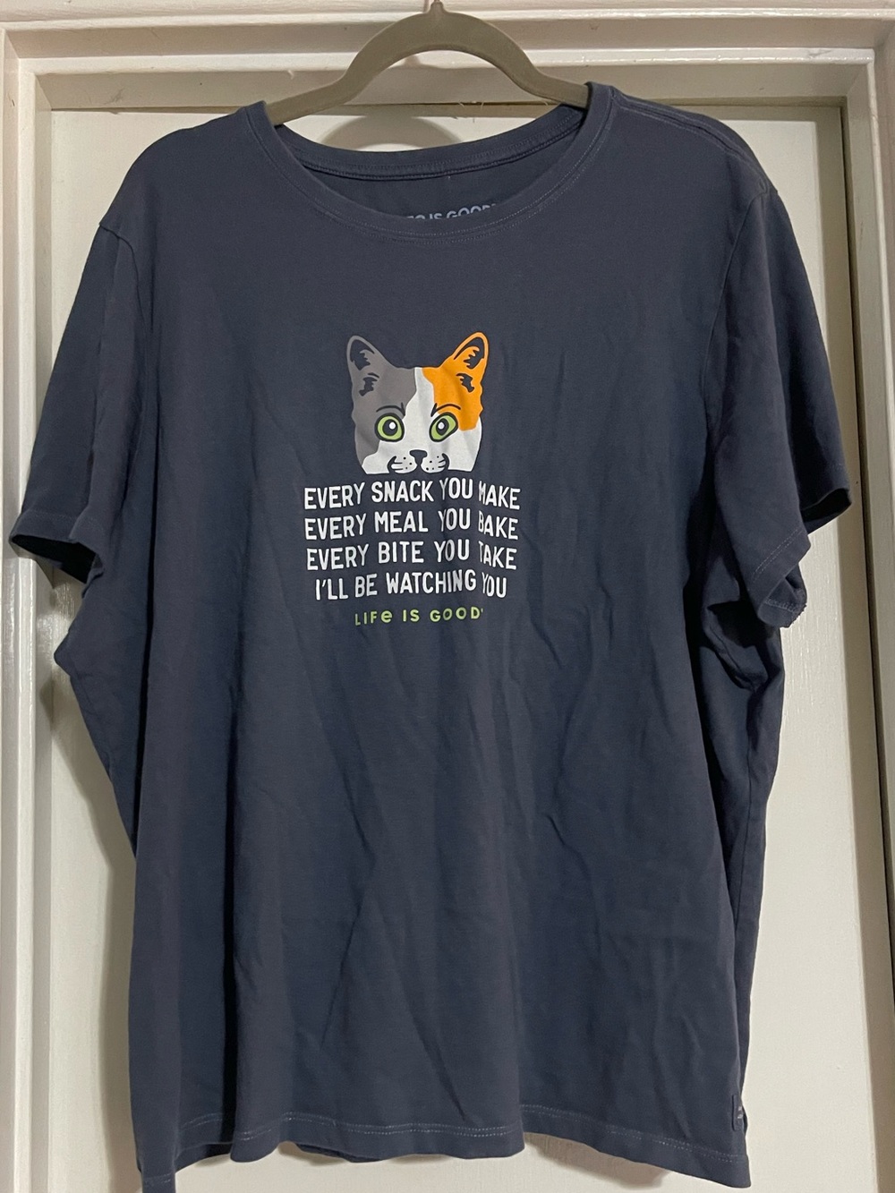Life Is Good Cat Tshirt Women’s XXXL